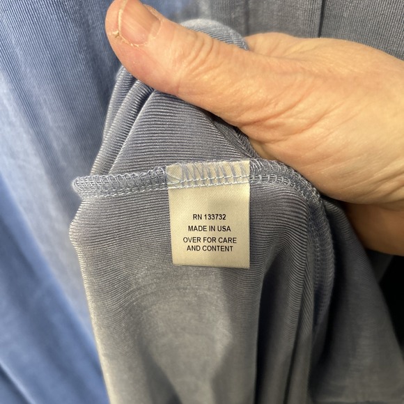 Vikki Vi Maxi Dress Womens 2X Blue Sleeveless Travel Wrinkle Free Stretch Cruise - Picture 6 of 9